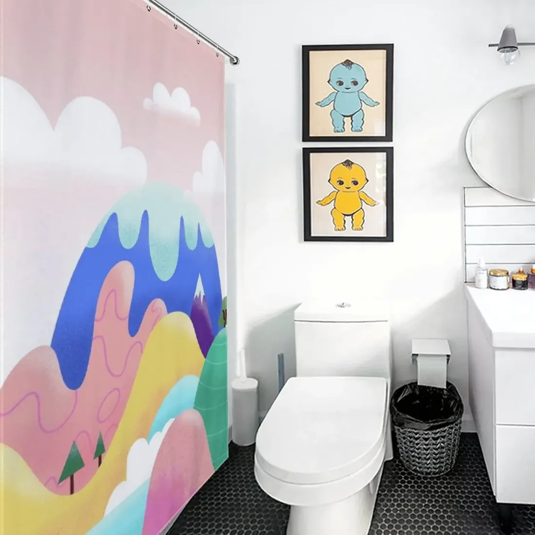 Custom Shower Curtain (90×180cm) — photo 3