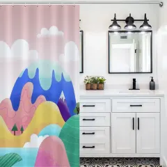 Custom Shower Curtain (90×180cm) thumbnail 4