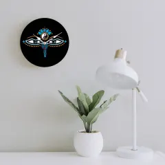 Wooden Wall Clock Without Scale (White Pointer)(34 x 34cm) thumbnail 1
