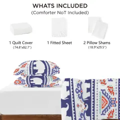 Custom Fitted Sheet 4-Piece Set (145x215x27 cm) thumbnail 4