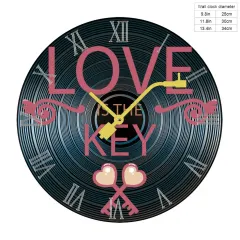 Wood Record Wall Clock（Blue） thumbnail 5