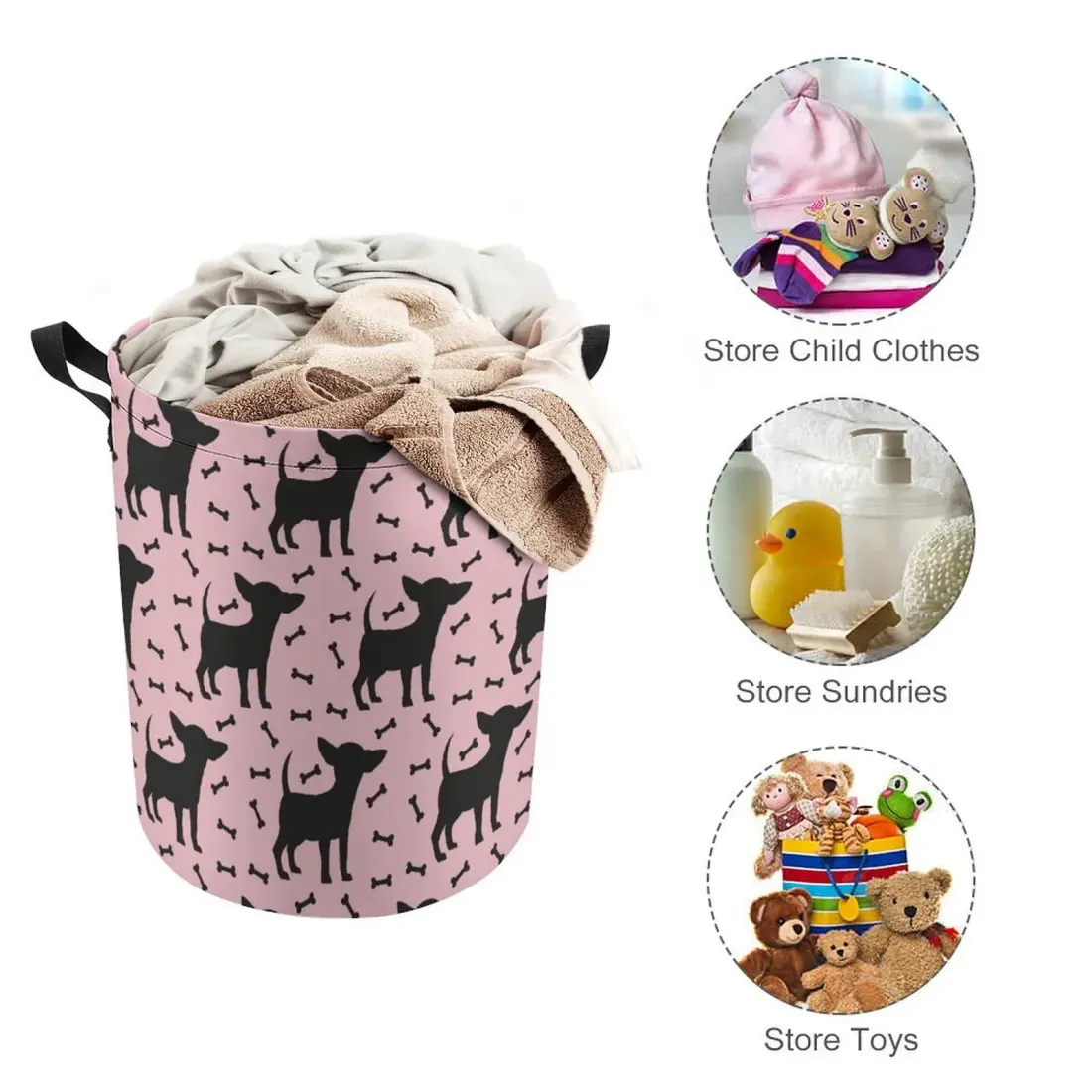 Drawstring Laundry Basket (44x35cm) — photo 6