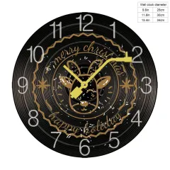 Wood Record Wall Clock(Black) thumbnail 5