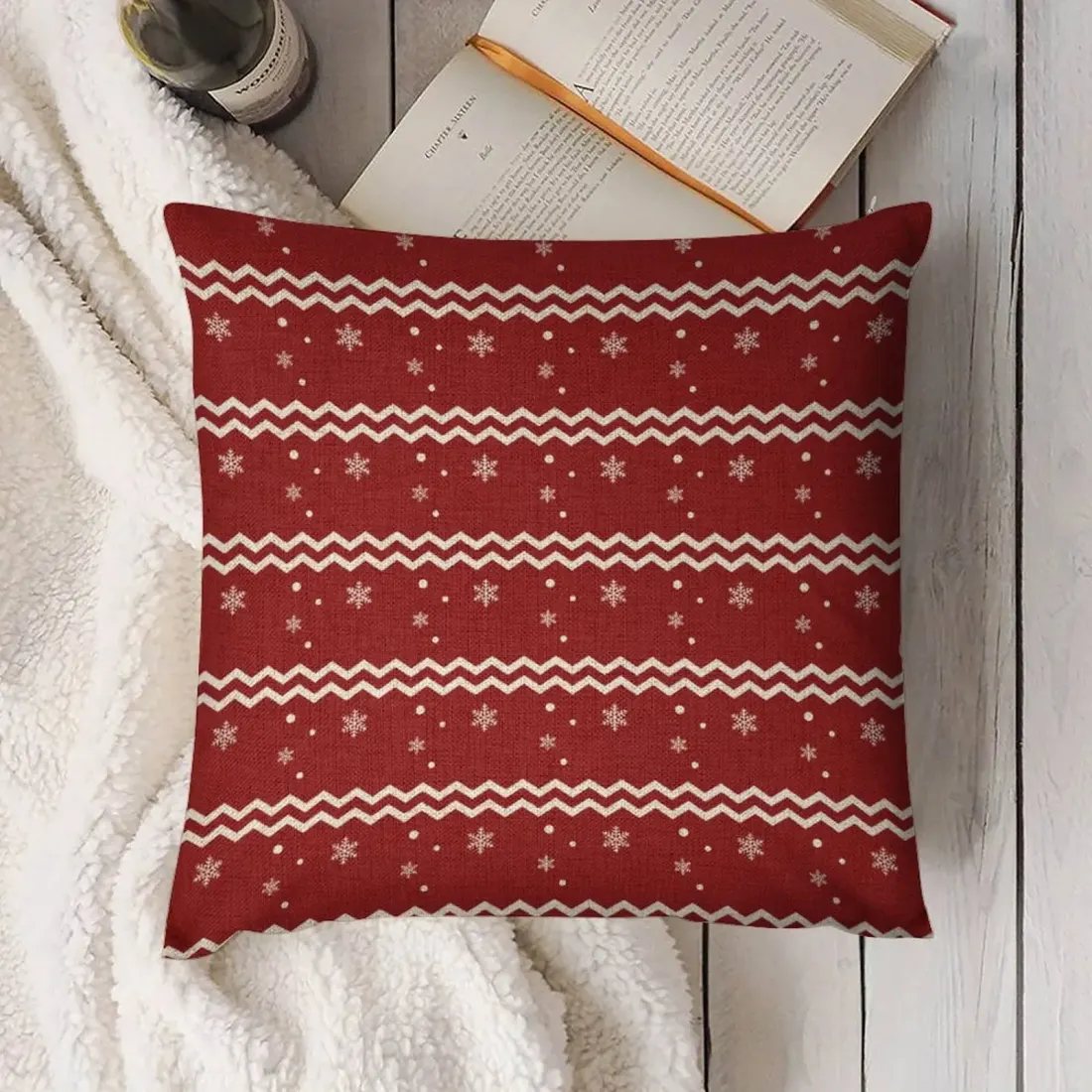 Custom Linen Pillow Case 18x18 Inch (One Side Printing) (Single Pack) — photo 2