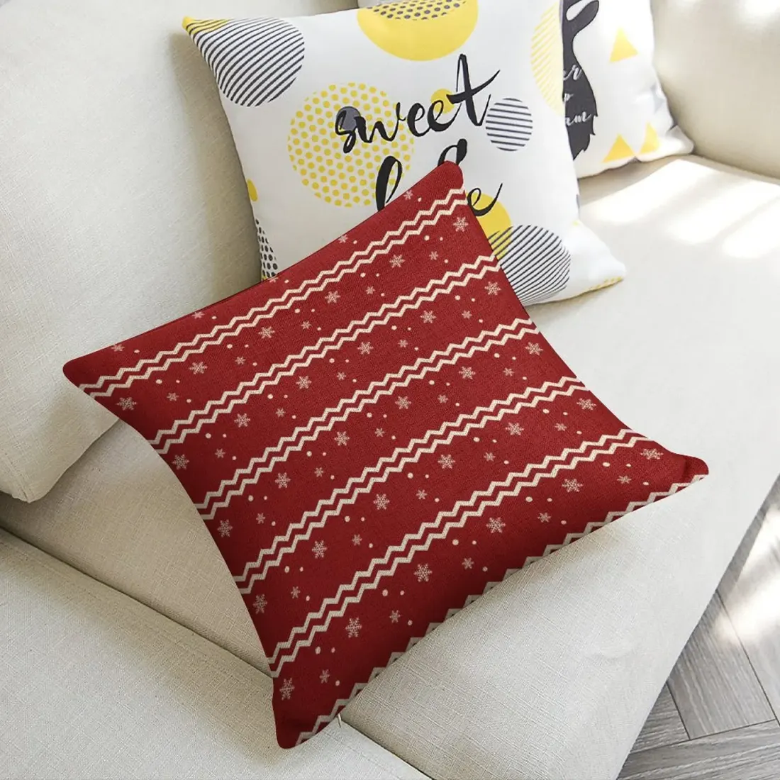 Custom Linen Pillow Case 18x18 Inch (One Side Printing) (Single Pack) — photo 4
