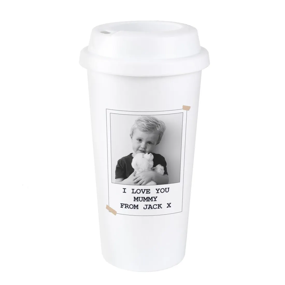Personalized Photo Travel Mug, Custom Picture Coffee Tumbler with Name Message, Reusable Coffee Cup — photo 6