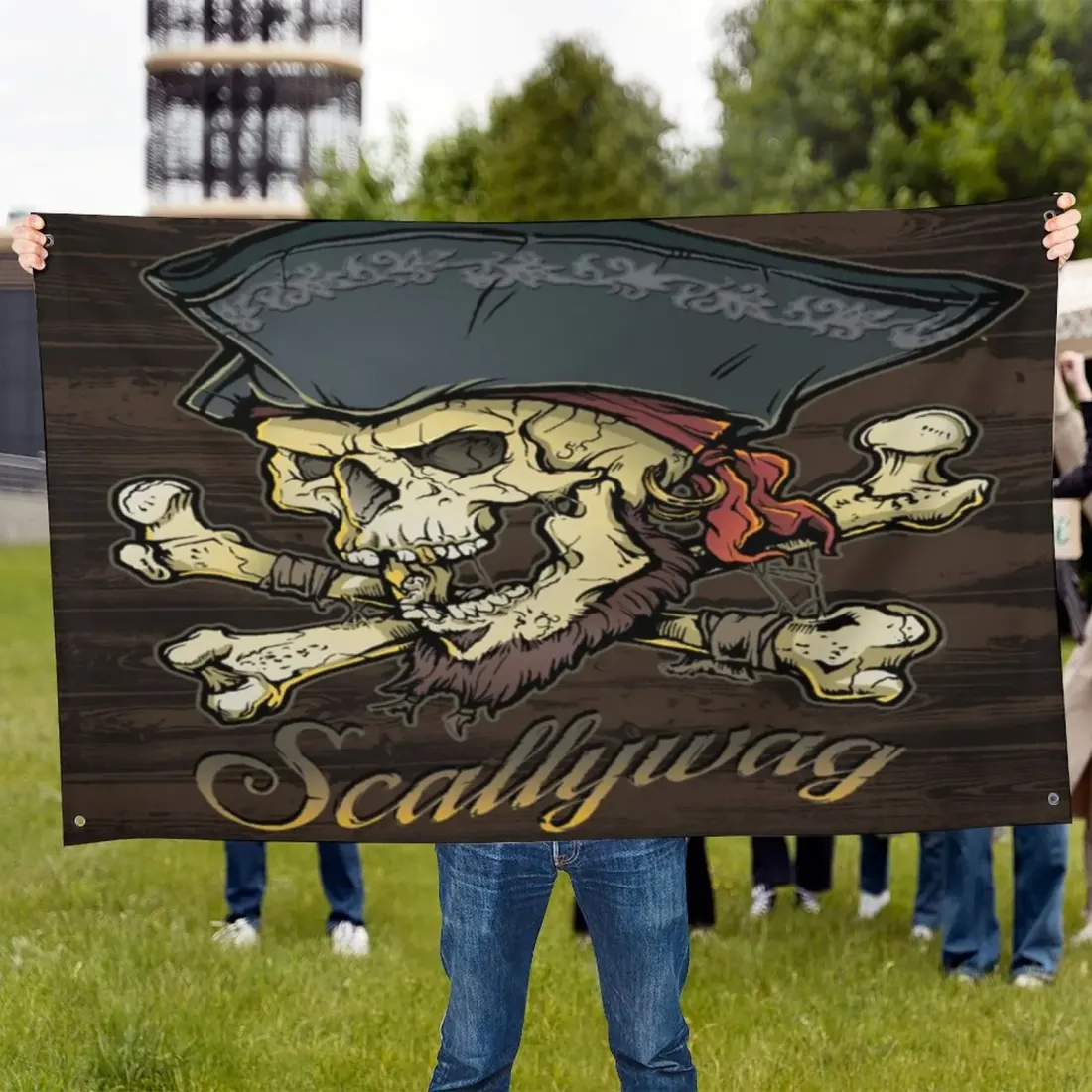 Custom Flag with Four Grommets (35x59 in) — photo 4