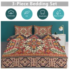 3-Piece Bedding Set (1 Duvet Cover + 2 Pillow Shams) – 79"×90" thumbnail 5
