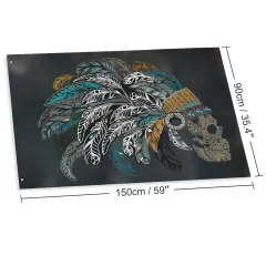 Custom Flag with Two Grommets (35x59 in) thumbnail 6