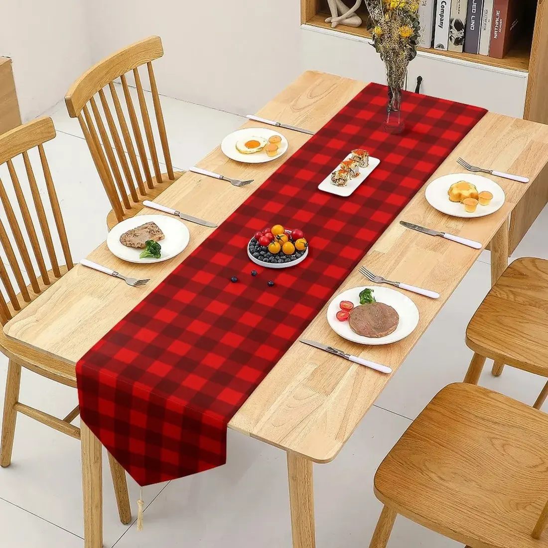 Table Runner with Tassels (178x33 cm)