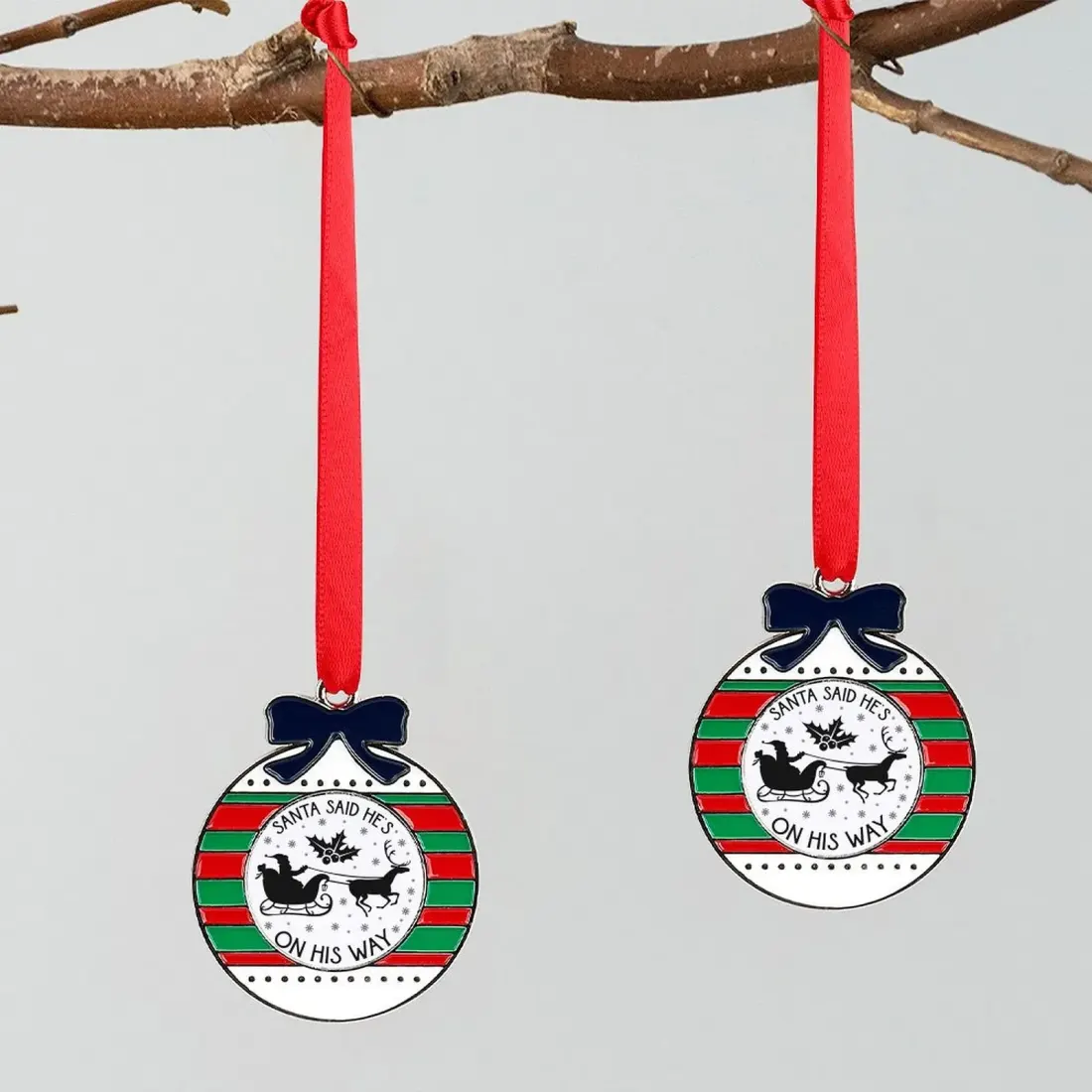 Christmas Aluminum Ornaments-Circular — photo 2