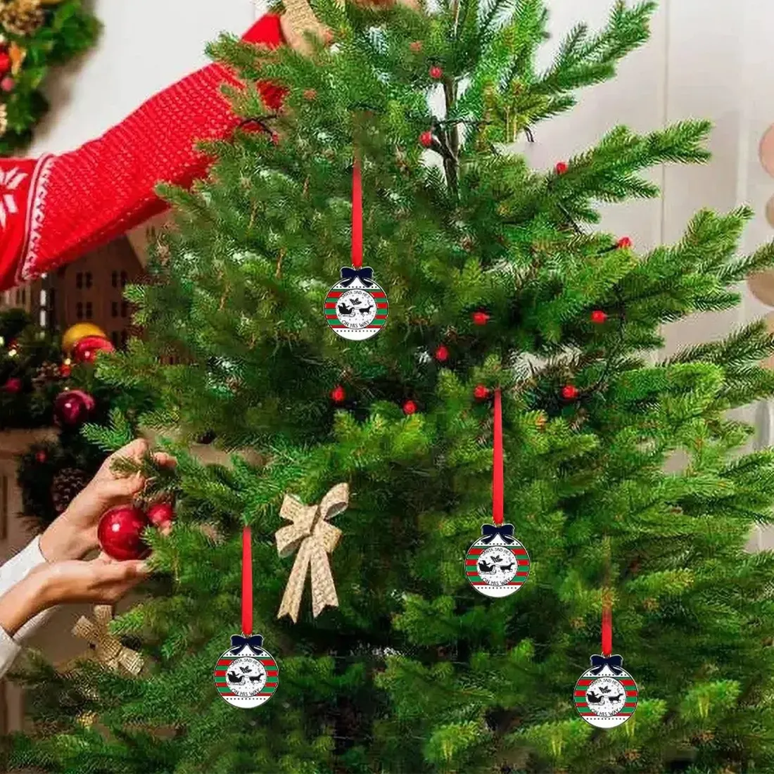 Christmas Aluminum Ornaments-Circular — photo 3