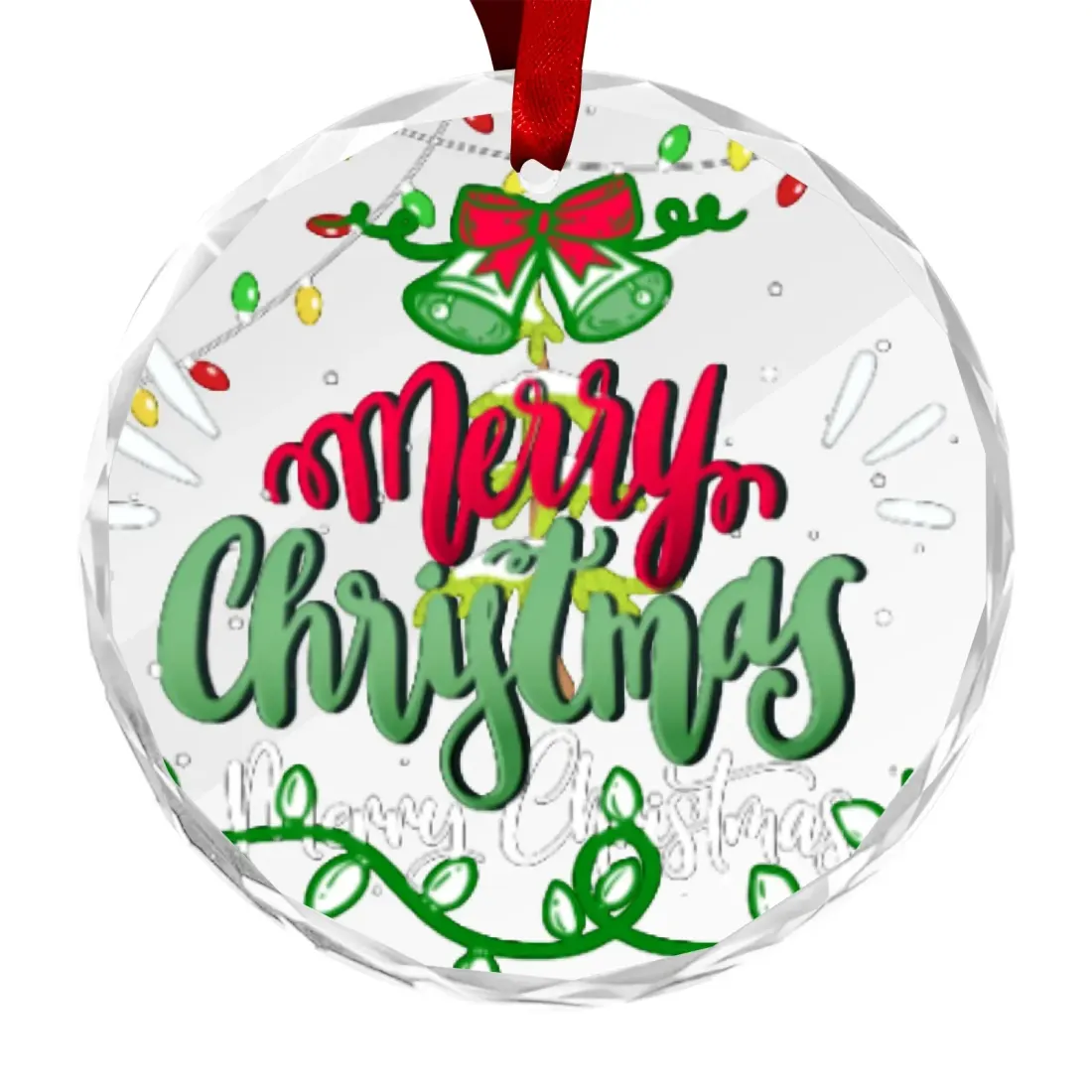 Personalized Round Glass Ornament — photo 5