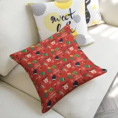 Custom Linen Pillow Case 18x18 Inch (One Side Printing) (Set of 4) thumbnail 4