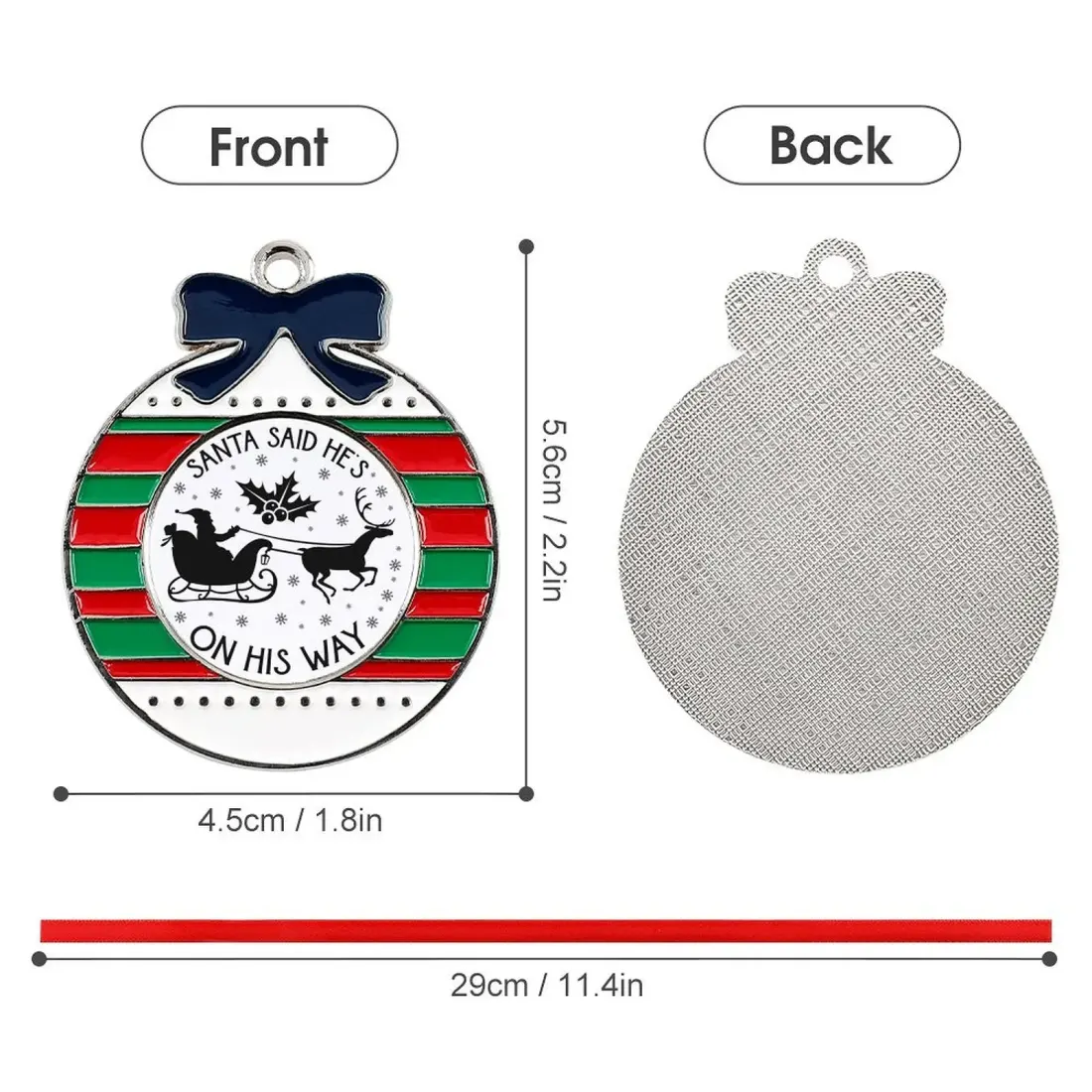Christmas Aluminum Ornaments-Circular — photo 6
