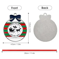 Christmas Aluminum Ornaments-Circular thumbnail 6