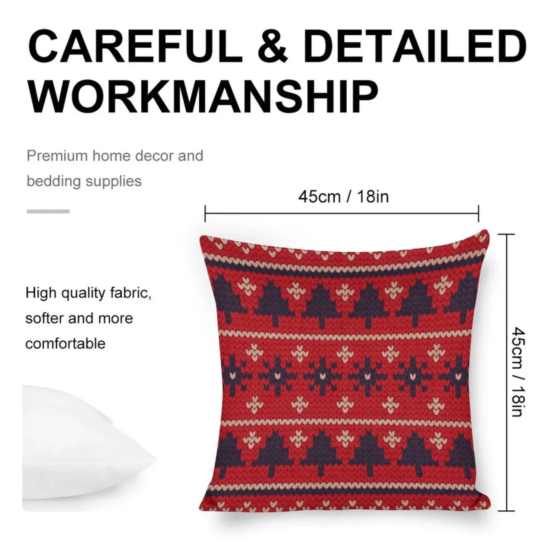 Custom Linen Pillow Case 18x18 Inch (One Side Printing) (Set of 2) — photo 5
