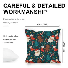 Custom Linen Pillow Case 18x18 Inch (One Side Printing) (Set of 4) thumbnail 5