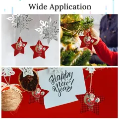 Christmas Star Shape Porcelain Ornament thumbnail 4