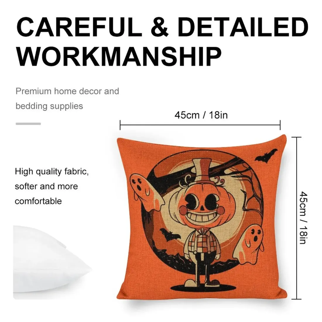 Custom Linen Pillow Case 18x18 Inch (Two-Side Printing) (Set of 2) — photo 4