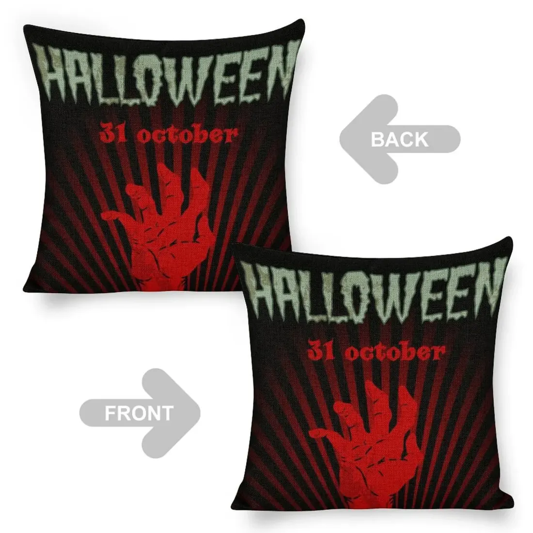 Custom Linen Pillow Case 18x18 Inch (Two-Side Printing) (Single Pack) — photo 5
