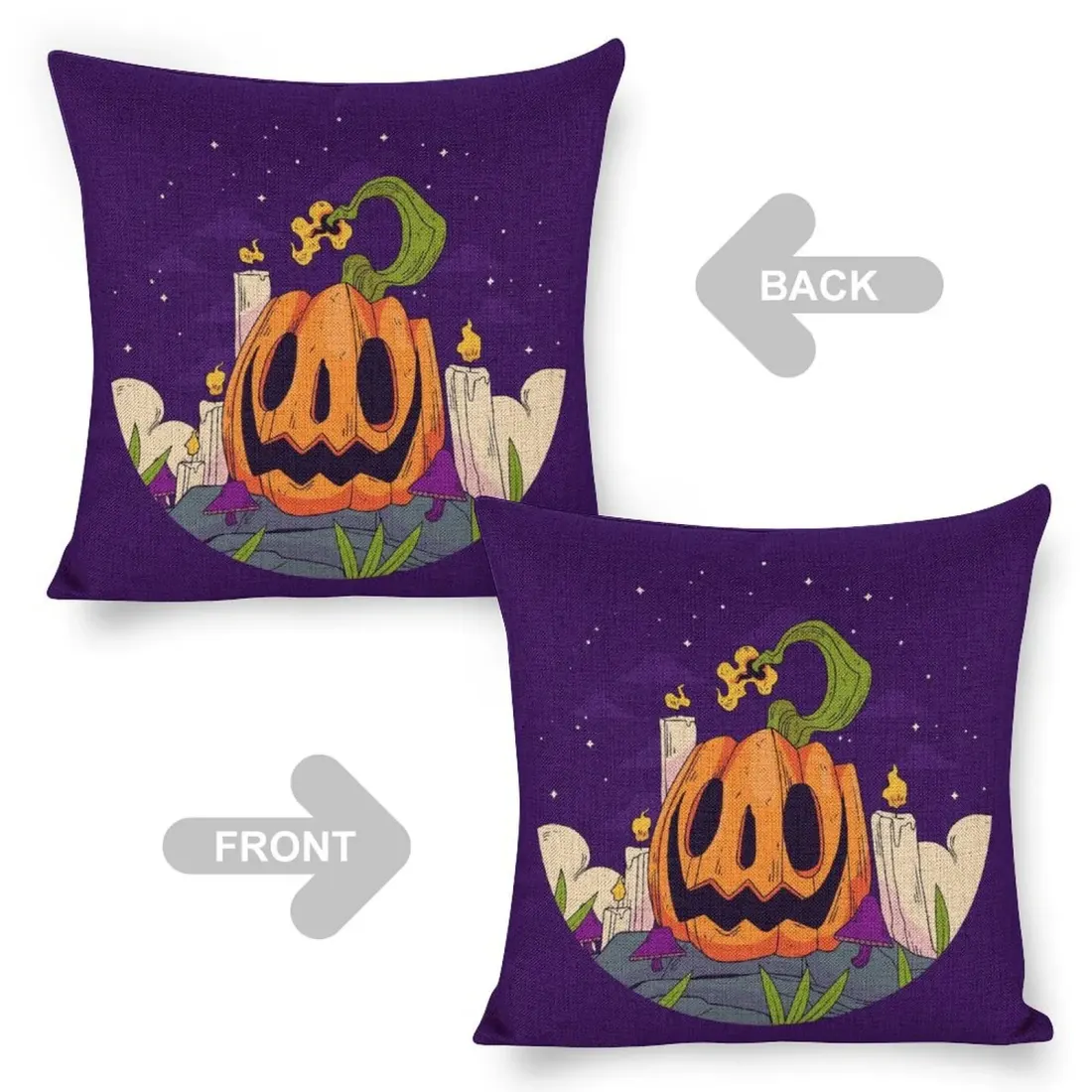 Custom Linen Pillow Case 18x18 Inch (Two-Side Printing) (Set of 2) — photo 5