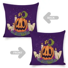 Custom Linen Pillow Case 18x18 Inch (Two-Side Printing) (Set of 2) thumbnail 5