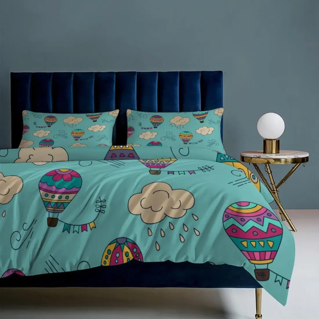 3-Piece Bedding Set (1 Duvet Cover + 2 Pillow Shams) – 90"×90" — photo 2