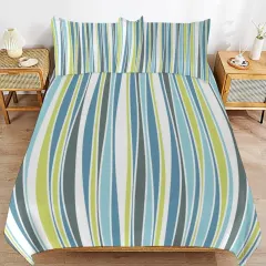 3-Piece Bedding Set (1 Duvet Cover + 2 Pillow Shams) – 102"×90" thumbnail 4