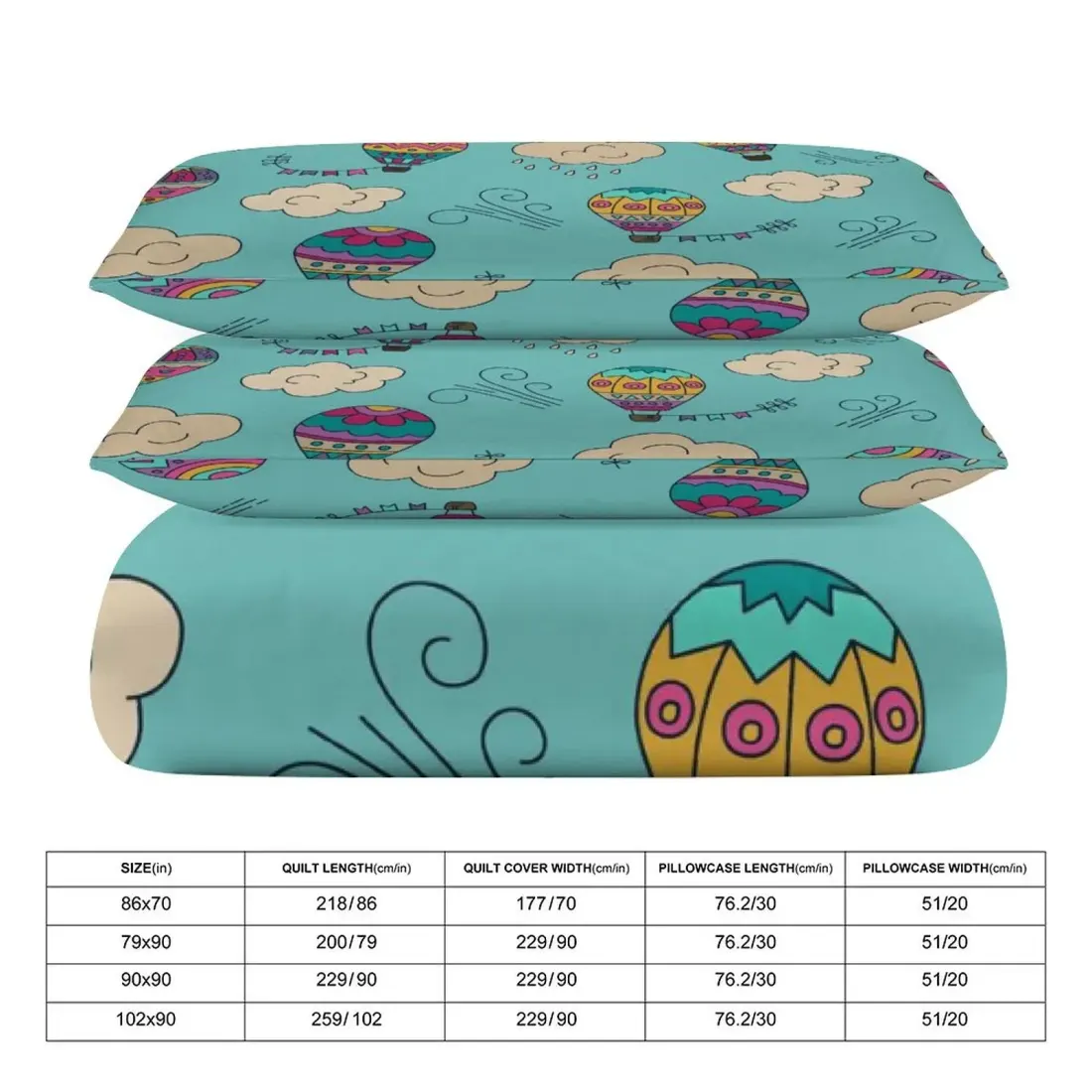 3-Piece Bedding Set (1 Duvet Cover + 2 Pillow Shams) – 90"×90" — photo 6