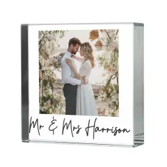 Personalised Photo Glass Ornament, Custom Text Keepsake, Small Family Gift thumbnail 6