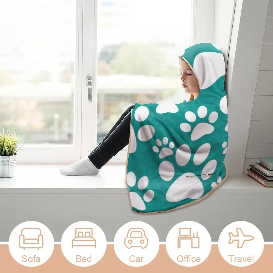Cloak Hooded Blanket 60"×80" — photo 3