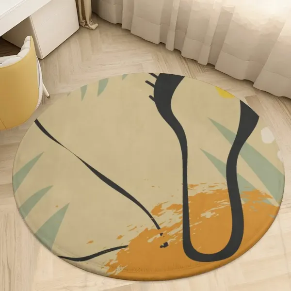 Coral Velvet Round Floor Mat (60*60cm)