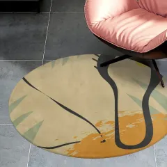Coral Velvet Round Floor Mat (60*60cm) thumbnail 2