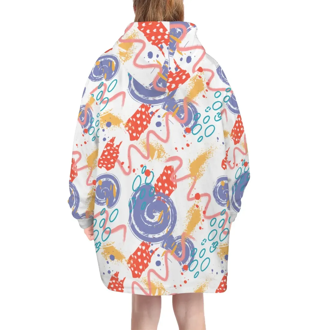 Blanket Hoodie for Big Kids (Model H67) — photo 3