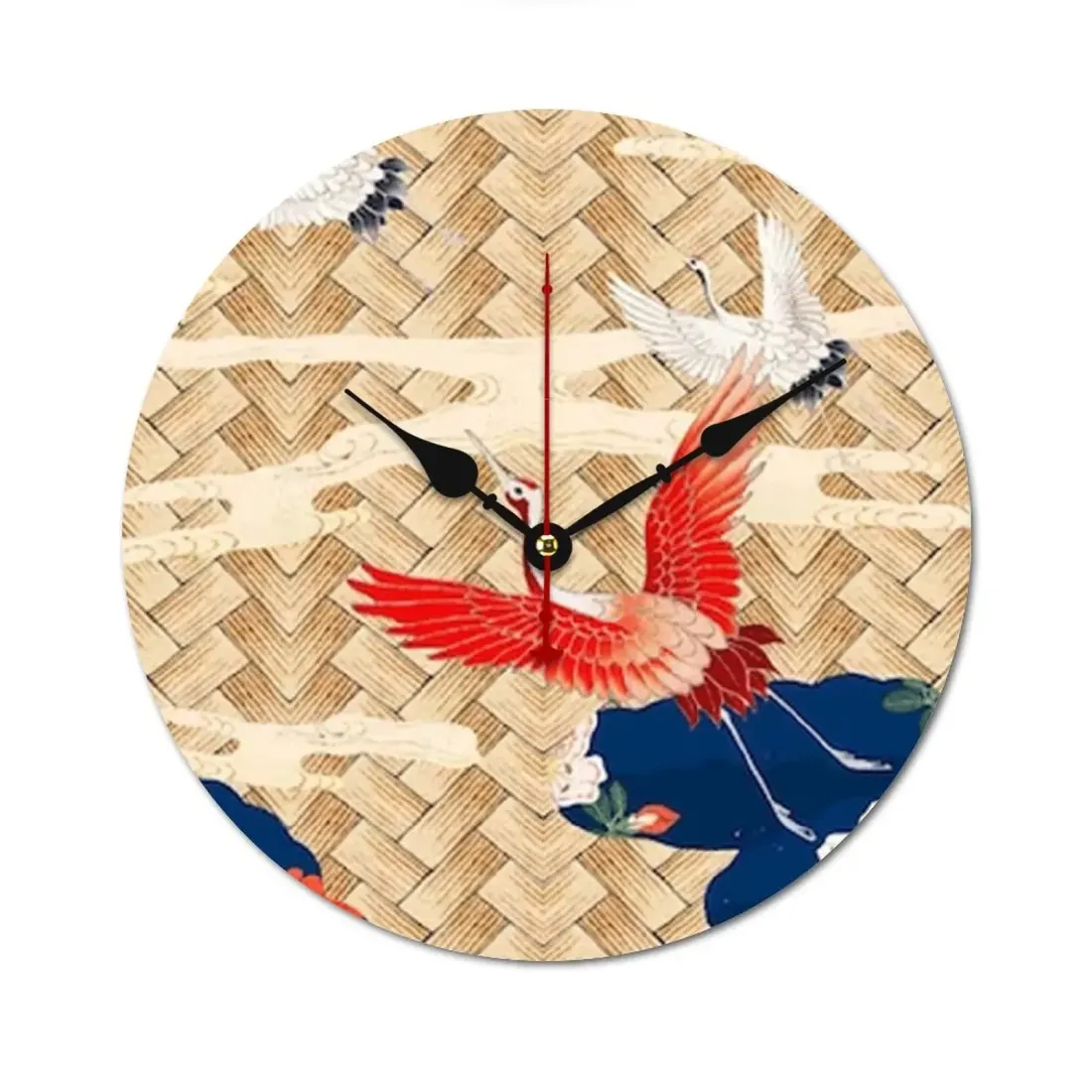 Wooden Wall Clock Without Scale (Black Pointer) — photo 6