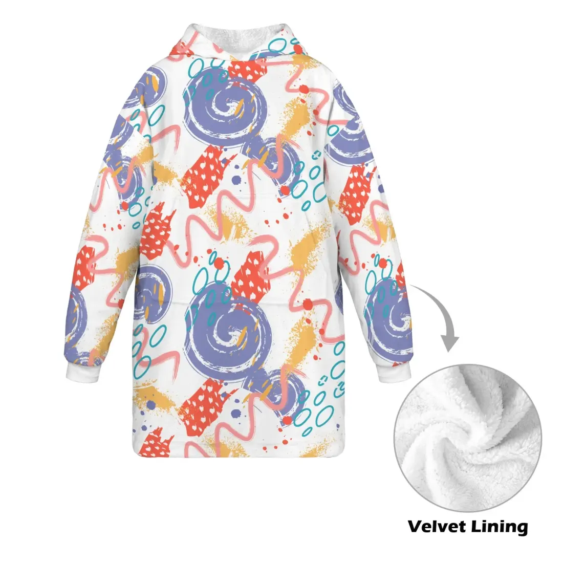 Blanket Hoodie for Big Kids (Model H67) — photo 4