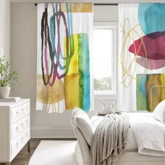 Window Curtain 52"x63" (2-Piece) thumbnail 1