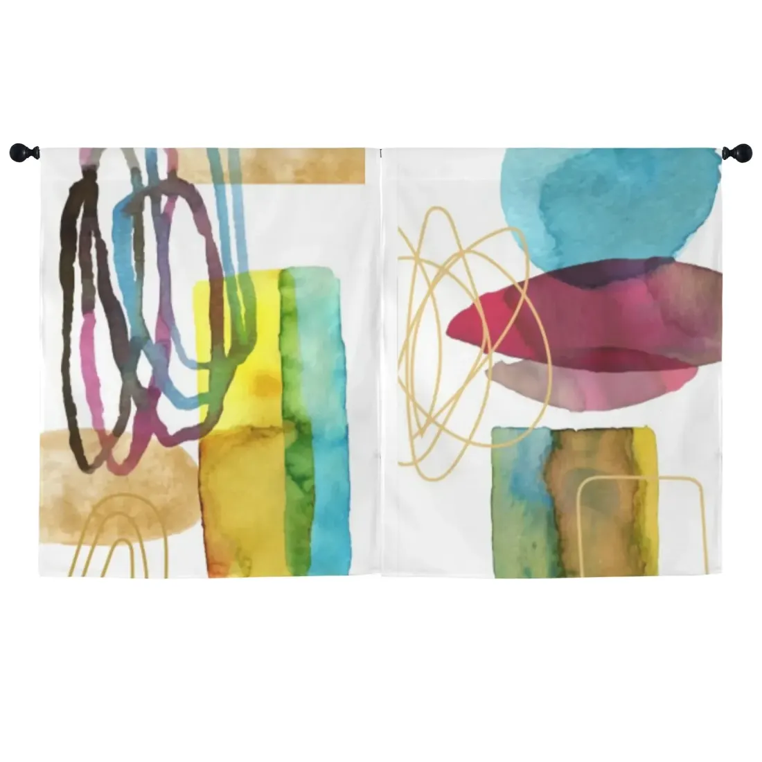 Window Curtain 52"x63" (2-Piece) — photo 2