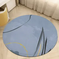 Coral Velvet Round Floor Mat (80*80cm) thumbnail 1