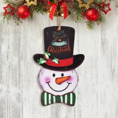 Christmas Snowman Wood Hanger thumbnail 2