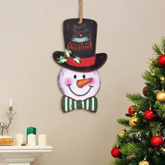 Christmas Snowman Wood Hanger thumbnail 3
