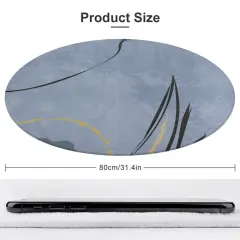 Coral Velvet Round Floor Mat (80*80cm) thumbnail 4