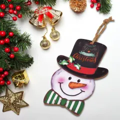 Christmas Snowman Wood Hanger thumbnail 4
