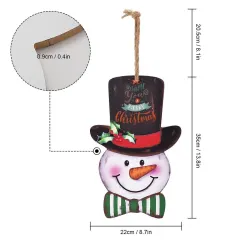 Christmas Snowman Wood Hanger thumbnail 6