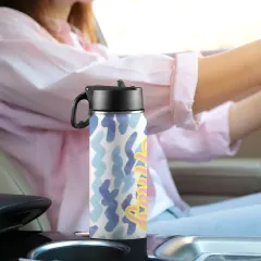 Insulated Water Bottle with Straw Lid (18oz) thumbnail 1
