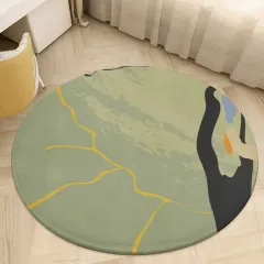 Coral Velvet Round Floor Mat (90*90cm) thumbnail 1