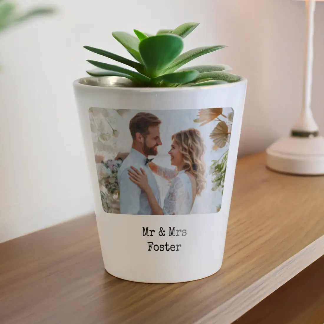 Personalized Photo Plant Pot, Custom Picture Planter with Your Text — photo 4