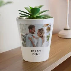 Personalized Photo Plant Pot, Custom Picture Planter with Your Text thumbnail 4