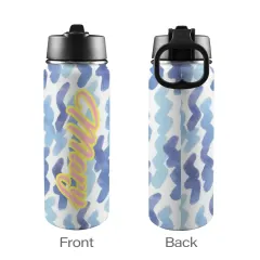 Insulated Water Bottle with Straw Lid (18oz) thumbnail 4